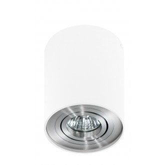 AZZARDO 0781 | Bross Azzardo mennyezeti lámpa elforgatható fényforrás 1x GU10 fehér, alumínium