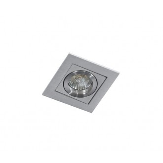 AZZARDO 0795 | Paco-AZ Azzardo beépíthető lámpa négyzet elforgatható fényforrás 93x93mm 1x MR16 / GU10 alumínium