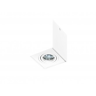 AZZARDO 0929 | Eloy Azzardo mennyezeti lámpa téglalap elforgatható fényforrás 1x GU10 fehér