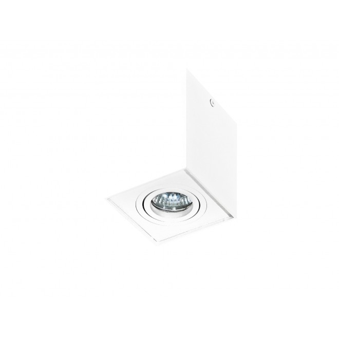 AZZARDO 0929 | Eloy Azzardo mennyezeti lámpa téglalap elforgatható fényforrás 1x GU10 fehér