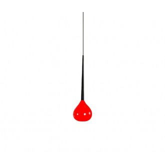 AZZARDO 1063 | Aga Azzardo függeszték lámpa 1x E14 piros, fekete