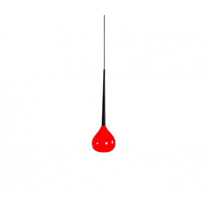 AZZARDO 1063 | Aga Azzardo függeszték lámpa 1x E14 piros, fekete