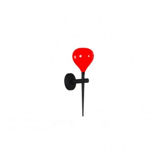 AZZARDO 1075 | Aga Azzardo falikar lámpa 1x E14 piros, fekete