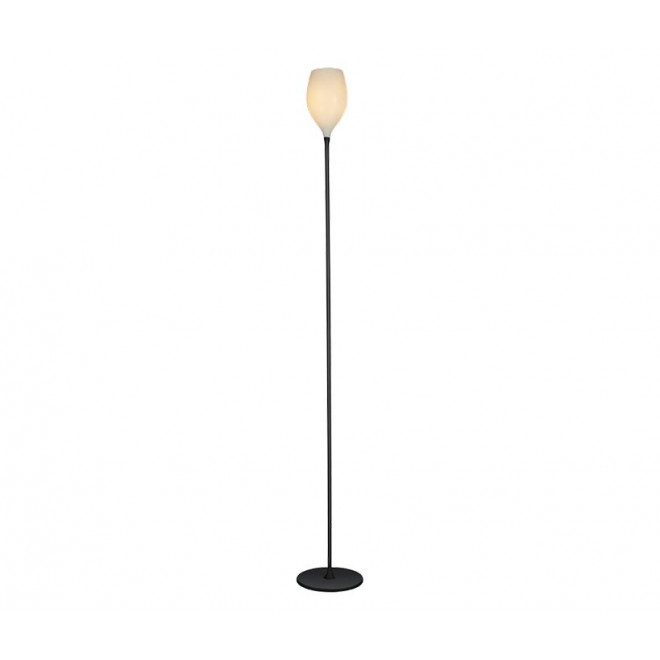 AZZARDO 1077 | Izza Azzardo álló lámpa 165cm kapcsoló 1x E14 fekete, fehér