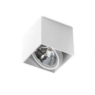 AZZARDO 1359 | Alix_Alex Azzardo mennyezeti lámpa téglatest szabályozható fényerő, elforgatható fényforrás 1x G53 / AR111 fehér
