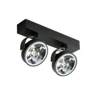 AZZARDO 1368 | Jerry-AZ Azzardo spot lámpa szabályozható fényerő, elforgatható alkatrészek 2x G53 / AR111 fekete