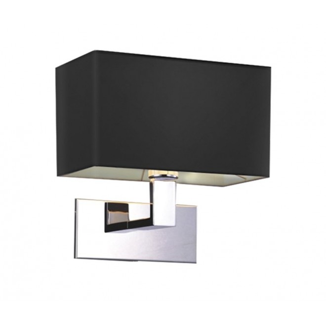 AZZARDO 1556 | Martens Azzardo falikar lámpa 1x E27 króm, fekete