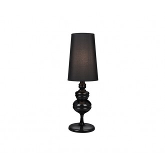 AZZARDO 2162 | Baroco Azzardo asztali lámpa 60cm kapcsoló 1x E27 fekete