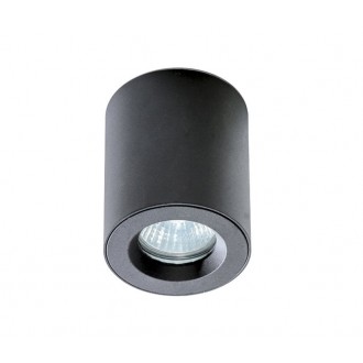 AZZARDO 2558 | Aro Azzardo mennyezeti lámpa henger 1x GU10 IP54 fekete