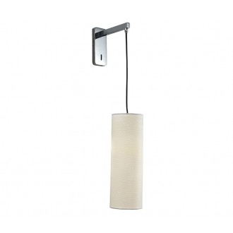 AZZARDO 2612 | Almeria Azzardo falikar lámpa 1x E27 fehér, fekete, króm