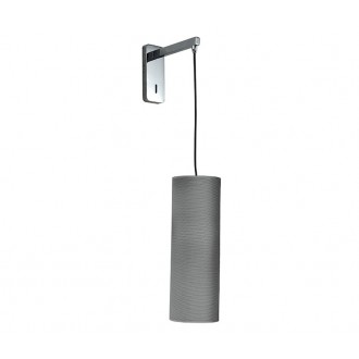AZZARDO 2613 | Almeria Azzardo falikar lámpa 1x E27 szürke, fekete, króm