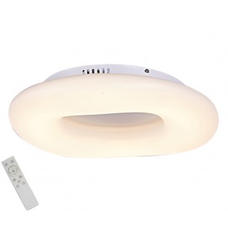 AZZARDO 2670 | Donut-AZ Azzardo mennyezeti lámpa távirányító szabályozható fényerő, állítható színhőmérséklet 1x LED 13940lm 2700 <-> 6000K fehér