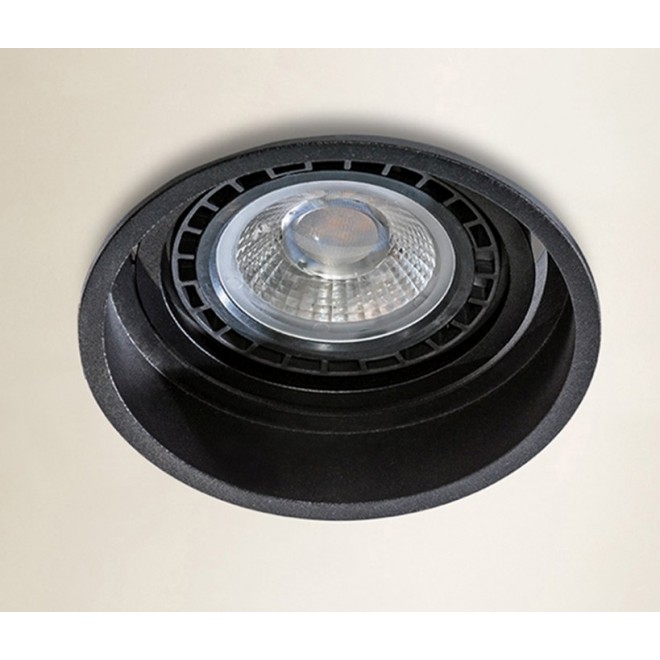 AZZARDO 2683 | Torres-AZ Azzardo beépíthető lámpa kerek elforgatható fényforrás Ø90mm 1x GU10 fekete