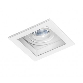 AZZARDO 2801 | Minorka Azzardo beépíthető lámpa négyzet elforgatható fényforrás 105x105mm 1x GU10 fehér