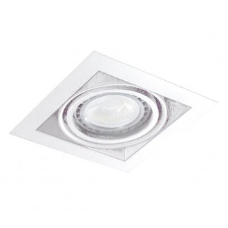 AZZARDO 2870 | Nova-AZ Azzardo beépíthető lámpa négyzet elforgatható fényforrás 195x195mm 1x GU10 / ES111 fehér
