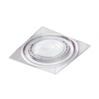 AZZARDO 2873 | Nova-AZ Azzardo beépíthető lámpa négyzet elforgatható fényforrás 150x150mm 1x GU10 / ES111 fehér