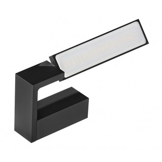 AZZARDO 2961 | Dalen Azzardo falikar lámpa elforgatható alkatrészek 1x LED 840lm 4000K IP44 fekete