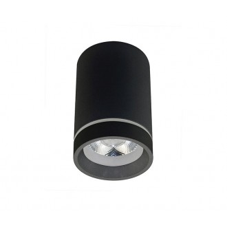 AZZARDO 3376 | Bill-AZ Azzardo mennyezeti lámpa henger 1x LED 850lm 4000K fekete, világosszürke
