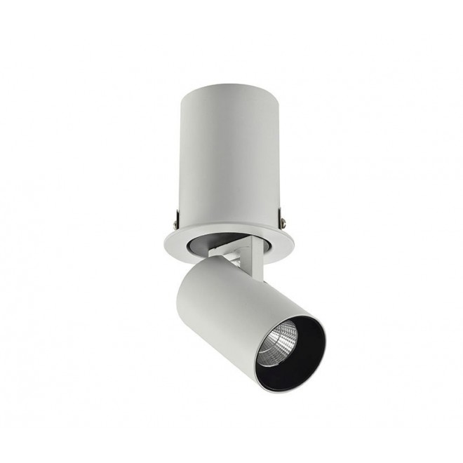 AZZARDO 3396 | Luna-AZ Azzardo beépíthető lámpa henger elforgatható fényforrás Ø70mm 1x LED 595lm 3000K fehér, fekete