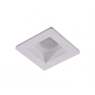 AZZARDO 3467 | Hera-AZ Azzardo beépíthető lámpa négyzet 120x120mm 1x GU10 fehér, átlátszó