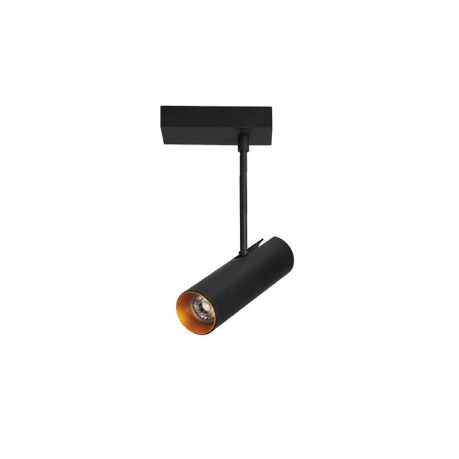 AZZARDO 3515 | Lens-AZ Azzardo spot lámpa henger elforgatható alkatrészek 1x GU10 fekete, arany