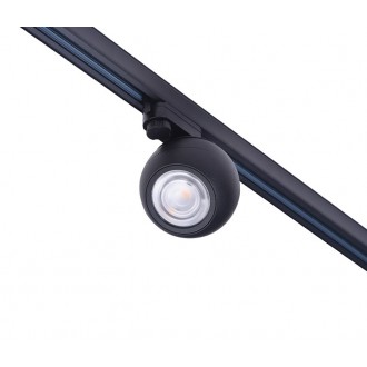 AZZARDO 4520 | AZ-3-Phase-Track Azzardo rendszerelem lámpa gömb elforgatható alkatrészek 1x LED 1300lm 3000K fekete
