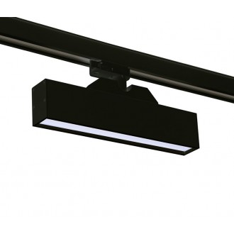 AZZARDO 4563 | AZ-3-Phase-Track Azzardo rendszerelem lámpa állítható színhőmérséklet, elforgatható alkatrészek 1x LED 700lm 3000 - 4000 - 5000K fekete, opál