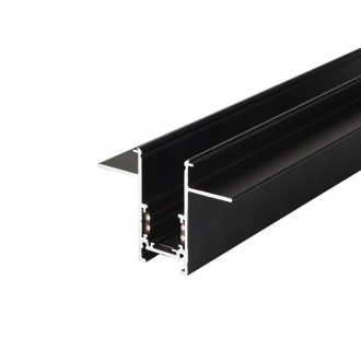 AZZARDO 4646 | AZ-Track-Magnetic Azzardo rendszerelem - vezetősín - süllyesztett 1m x 52mm - alkatrész mágnes fekete