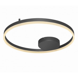 AZZARDO 4701 | Halo-AZ Azzardo mennyezeti lámpa kerek 1x LED 3600lm 3000K fekete, opál