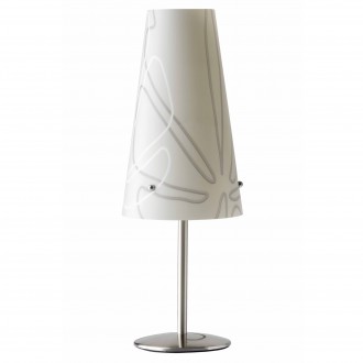 BRILLIANT 02747/22 | Isi Brilliant asztali lámpa 36cm vezeték kapcsoló 1x E14 szatén nikkel, szürke