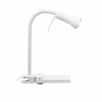 BRILLIANT 24705T05 | FlexB Brilliant csiptetős lámpa vezeték kapcsoló elforgatható alkatrészek 1x E14 fehér