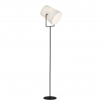 BRILLIANT 63158/76 | Bucket Brilliant álló lámpa 159cm taposókapcsoló elforgatható alkatrészek 1x E14 fekete, fehér
