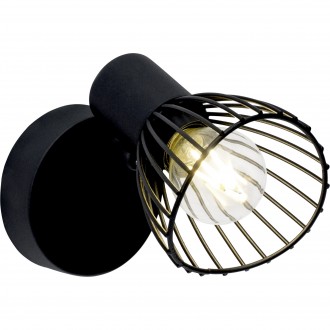 BRILLIANT 71910/06 | Elhi Brilliant falikar lámpa elforgatható alkatrészek 1x E14 fekete