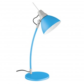 BRILLIANT 92604/03 | Jenny Brilliant asztali lámpa 43cm vezeték kapcsoló elforgatható alkatrészek 1x E14 kék