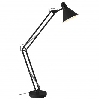 BRILLIANT 92710/06 | Winston Brilliant álló lámpa 180cm taposókapcsoló elforgatható alkatrészek 1x E27 fekete