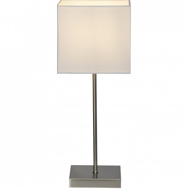 BRILLIANT 94873/05 | Aglae Brilliant asztali lámpa 43cm érintőkapcsoló 1x E14 fehér, króm