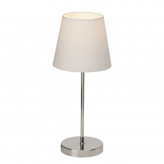 BRILLIANT 94874/05 | Kasha Brilliant asztali lámpa 40cm érintőkapcsoló 1x E14 króm, fehér