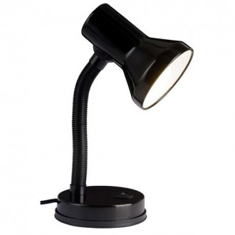 BRILLIANT 99122/06 | Junior Brilliant asztali lámpa 30cm kapcsoló elforgatható alkatrészek 1x E27 fekete