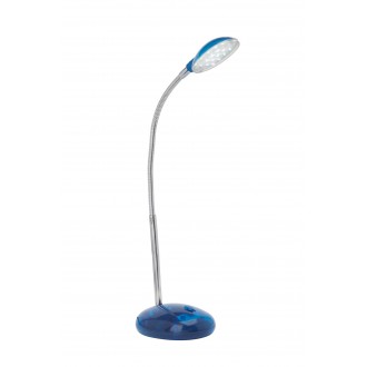 BRILLIANT G92927/03 | Timmi Brilliant asztali lámpa 32cm kapcsoló elforgatható alkatrészek 1x LED 100lm 6000K kék