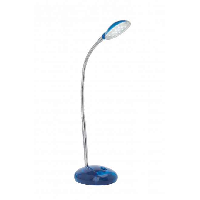 BRILLIANT G92927/03 | Timmi Brilliant asztali lámpa 32cm kapcsoló elforgatható alkatrészek 1x LED 100lm 6000K kék