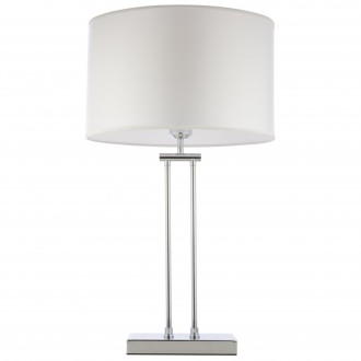COSMOLIGHT T01444CH-WH | Athens Cosmolight asztali lámpa 60cm kapcsoló 1x E27 króm, fehér