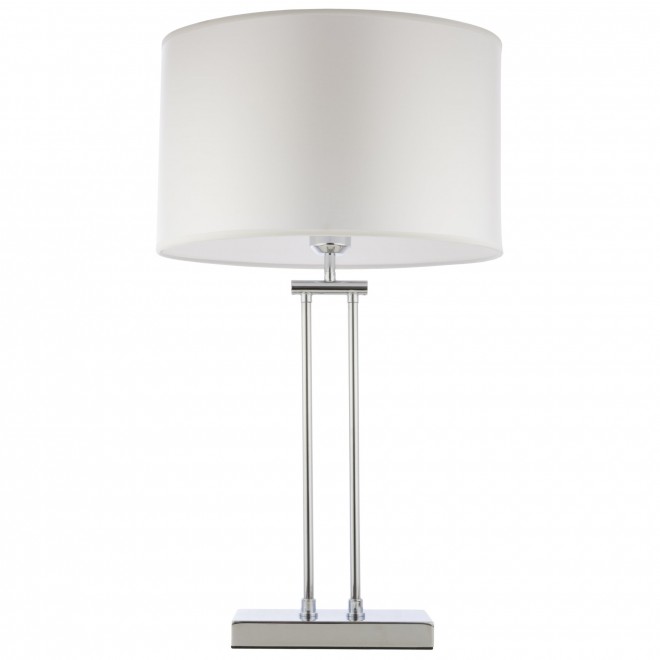 COSMOLIGHT T01444CH-WH | Athens Cosmolight asztali lámpa 60cm kapcsoló 1x E27 króm, fehér
