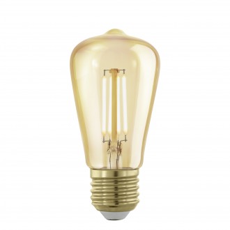 EGLO 110066 | E27 4W -> 28W Eglo Edison ST48 LED fényforrás filament, golden age 300lm 1700K szabályozható fényerő 360° CRI>80