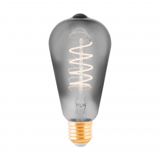 EGLO 11874 | E27 4W Eglo Edison ST64 LED fényforrás filament, Spiral 100lm 2000K szabályozható fényerő 360°