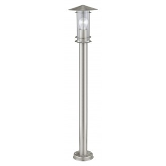 EGLO 30188 | Lisio Eglo álló lámpa 100cm 1x E27 IP44 nemesacél, rozsdamentes acél, áttetsző