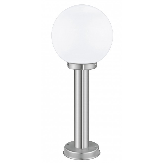 EGLO 30206 | Nisia Eglo álló lámpa 50cm 1x E27 IP44 nemesacél, rozsdamentes acél, fehér