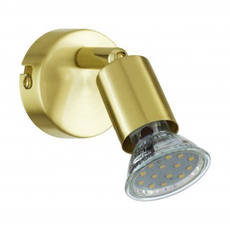 EGLO 33184 | Buzz-LED Eglo spot lámpa elforgatható alkatrészek 1x GU10 250lm 3000K súrolt arany