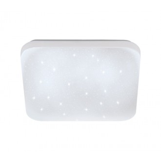 EGLO 33597 | Frania-S Eglo fali, mennyezeti lámpa négyzet 1x LED 900lm 4000K fehér, kristály hatás
