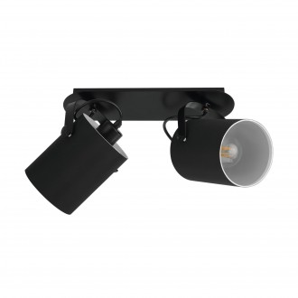 EGLO 33646 | Villabate Eglo spot lámpa elforgatható alkatrészek 2x E27 fekete, fehér