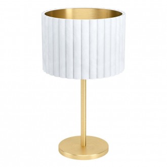 EGLO 39766 | Tamaresco Eglo asztali lámpa 52cm vezeték kapcsoló 1x E27 súrolt arany, fehér, arany